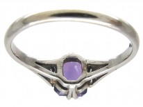 18ct & Platinum Art Deco Amethyst & Diamond Ring