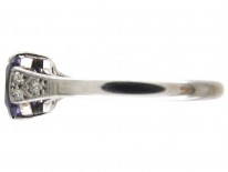 18ct & Platinum Art Deco Amethyst & Diamond Ring