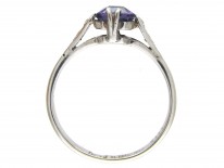 18ct & Platinum Art Deco Amethyst & Diamond Ring