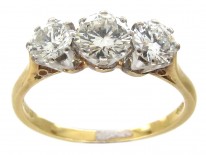 Art Deco Three Stone Diamond Ring