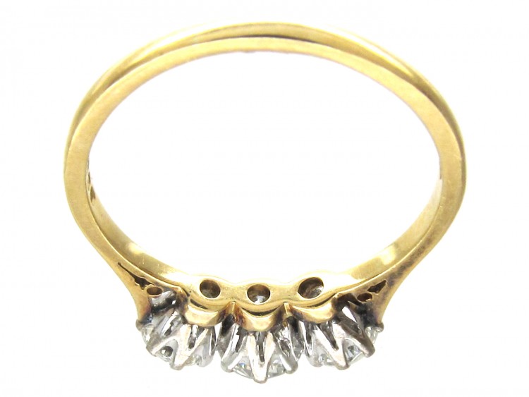 Art Deco Three Stone Diamond Ring