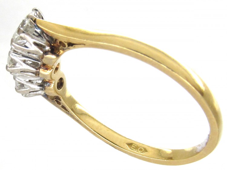 Art Deco Three Stone Diamond Ring