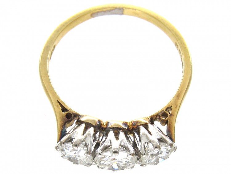 Art Deco Three Stone Diamond Ring