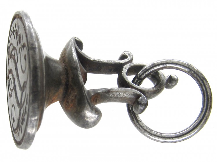 Georgian Steel Seal with H Monogram