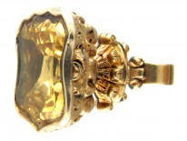 Early Victorian Gold Cased Seal with Citrine Base
