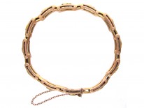 Edwardian 9ct Gold & Green Tourmaline Bracelet