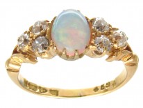 Victorian Opal & Diamond Ring