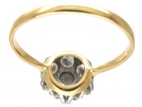 Edwardian 18ct Gold & Platinum Diamond Cluster Ring