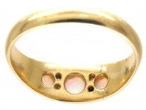 Victorian 18ct Gold Opal & Diamond Ring