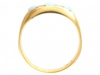 Victorian 18ct Gold Opal & Diamond Ring