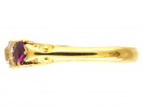 Edwardian 18ct Gold Ruby & Diamond Ring