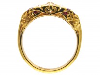 Edwardian 18ct Gold Ruby & Diamond Ring