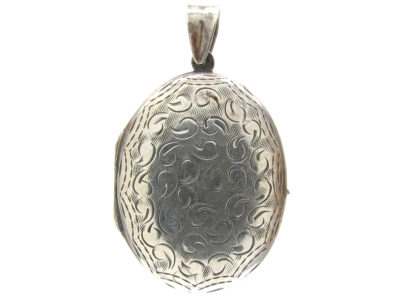 Silver Oval Locket