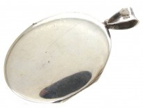 Silver Oval Locket