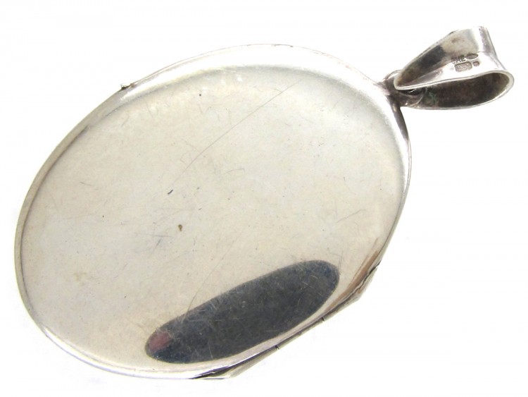 Silver Oval Locket