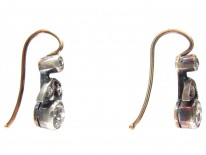 Edwardian Diamond Flower & Leaf Earrings