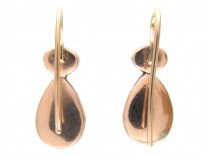 Georgian Flat Cut Garnet Earrings