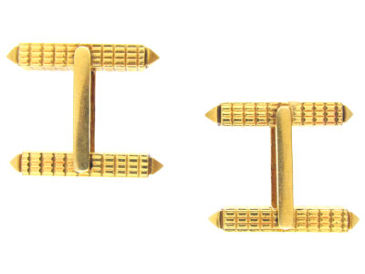18ct Gold Baton Cufflinks