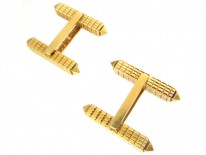 18ct Gold Baton Cufflinks