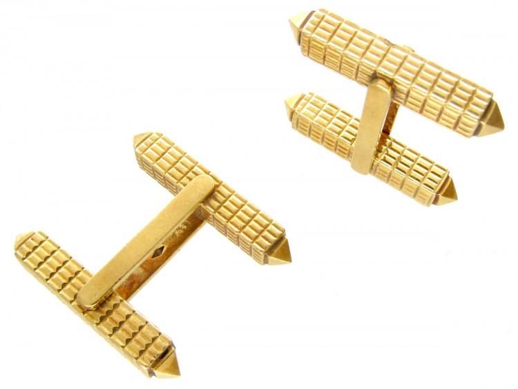 18ct Gold Baton Cufflinks