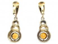 Theodor Farhner Silver & Citrine Earrings