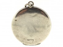 Edwardian Silver & Enamel Roses Locket