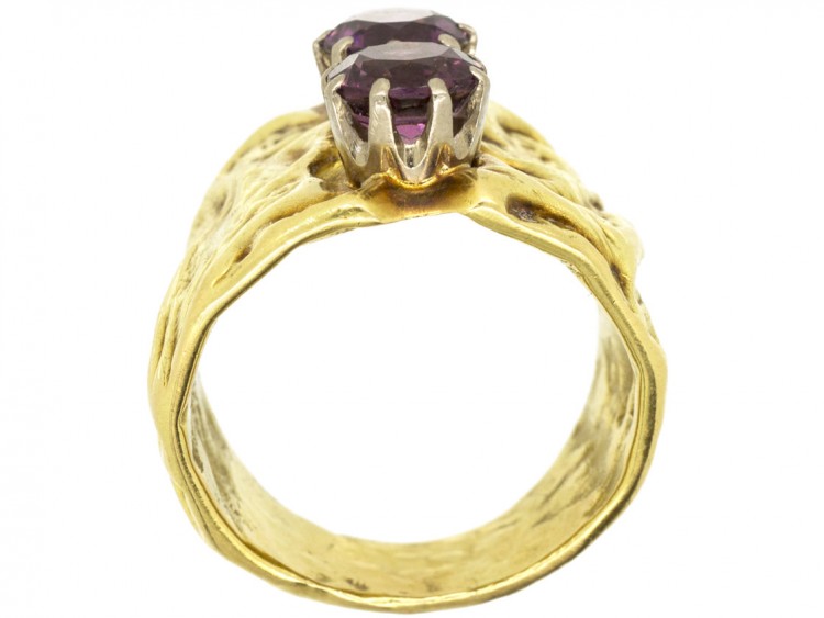 18ct Gold & Garnet Ring by Vivian Pitchford