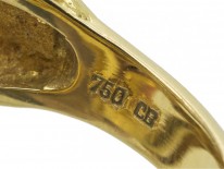 18ct Gold & Diamond 1970s Openwork Ring