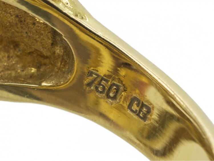 18ct Gold & Diamond 1970s Openwork Ring