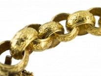 Georgian Three Colour 18ct Gold Locket Bracelet spelling Regard