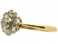 Edwardian Daisy Diamond Cluster Ring