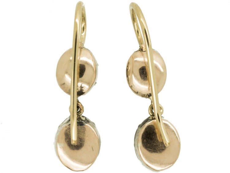 Georgian Paste Double Drop Earrings