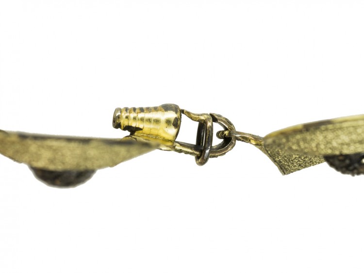 Theodor Farhner Silver Gilt & Marcasite Necklace