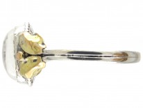 Silver & Gold Arts & Crafts Moonstone Ring