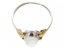Silver & Gold Arts & Crafts Moonstone Ring