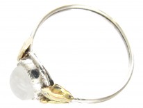 Silver & Gold Arts & Crafts Moonstone Ring