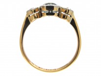 Edwardian 18ct Gold Aquamarine & Diamond Ring