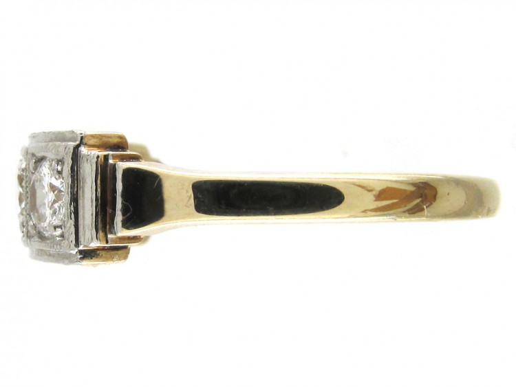 Art Deco Diamond Four Stone Ring