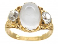 Victorian Moonstone & Diamond Ring