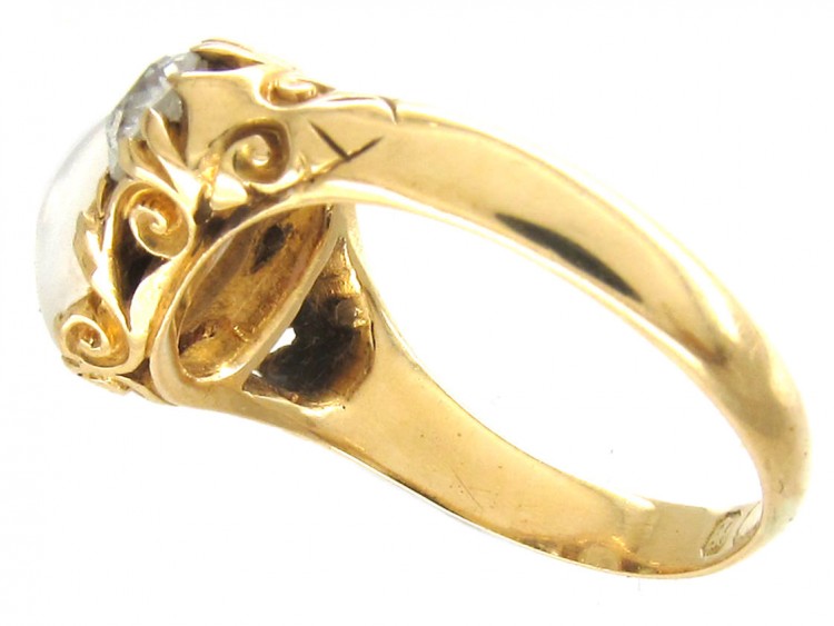 Victorian Moonstone & Diamond Ring
