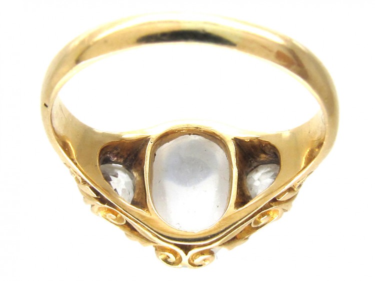 Victorian Moonstone & Diamond Ring