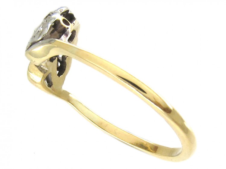 Art Deco Diamond Fan Ring