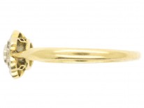 Edwardian 18ct Gold & Diamond Daisy Ring