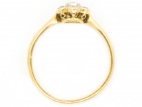 Edwardian 18ct Gold & Diamond Daisy Ring