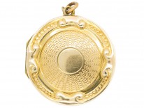 Edwardian 9ct Back & Front Round Locket