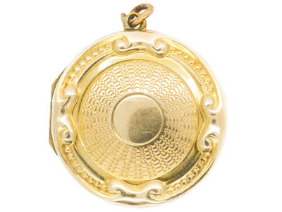 Edwardian 9ct Back & Front Round Locket