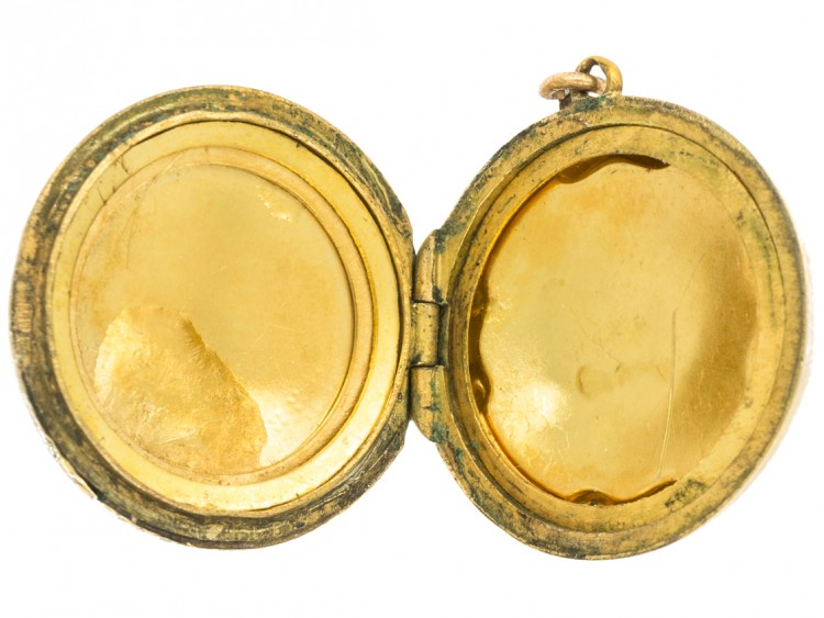 Edwardian 9ct Back & Front Round Locket