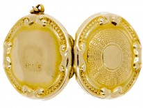 Edwardian 9ct Back & Front Round Locket