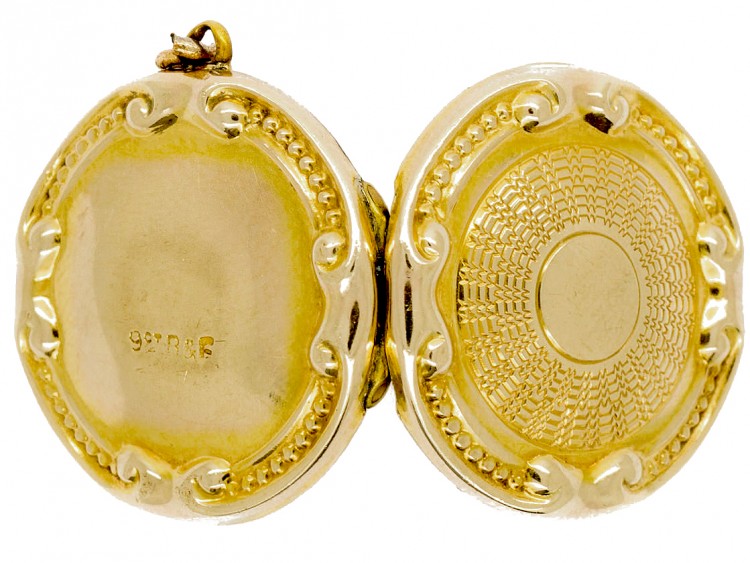 Edwardian 9ct Back & Front Round Locket