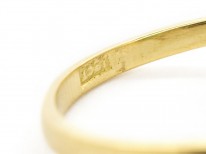 18ct Gold Emerald & Diamond Rectangular Art Deco Ring